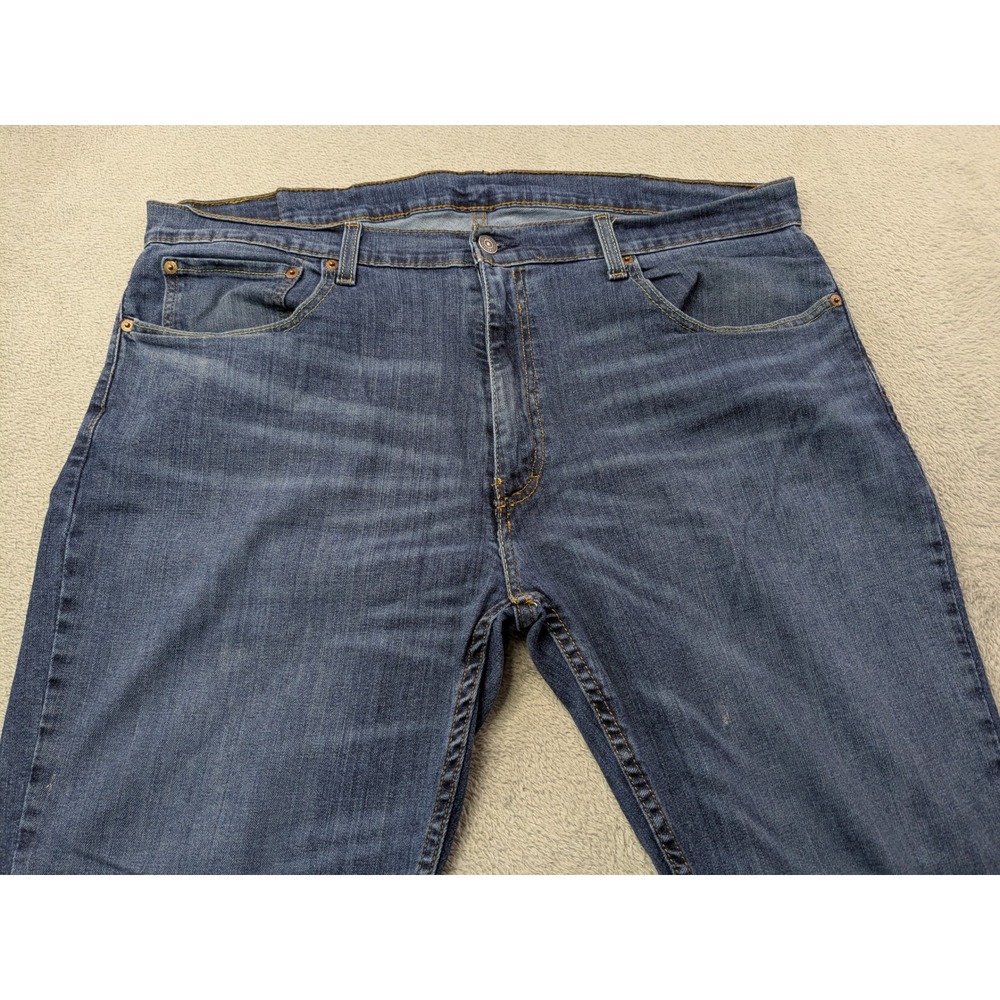 Levi's 559 Relaxed Straight Jeans Mens Size 38x32 Dark Wash Denim Pants‎ - Picture 3 of 14